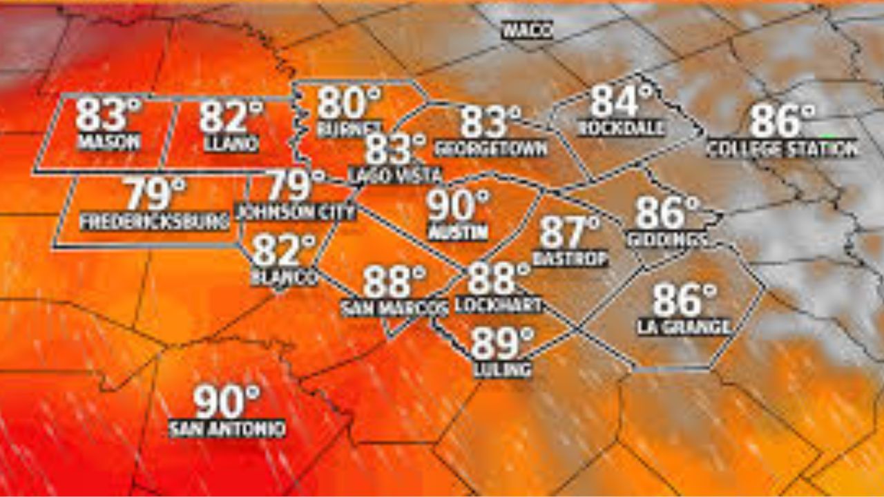 Austin, TX Weather Update No Rain Until Friday Night, 90s Heat Continues Midweek